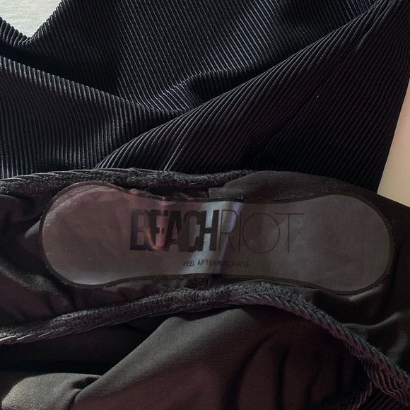 Beach Riot Reese One Piece Ribbed Core Collection Size Large Black - Picture 12 of 16